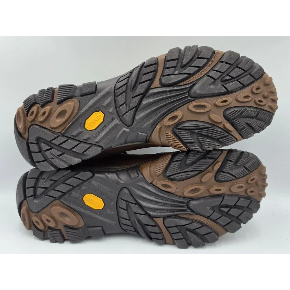 Merrell Moab Adventure Lace Mens Size 11.5 Dark Earth Brown Leather Hiking Shoes